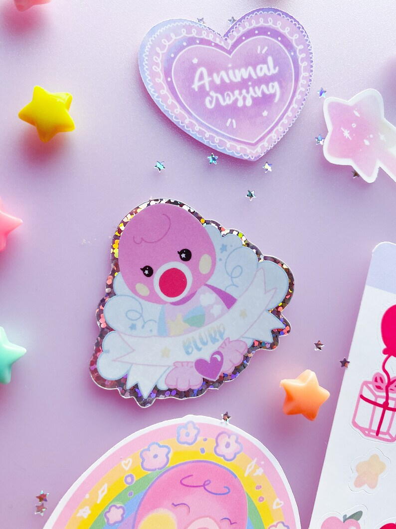 Animal Crossing Marina Villager Vinyl Glitter Cute Sticker