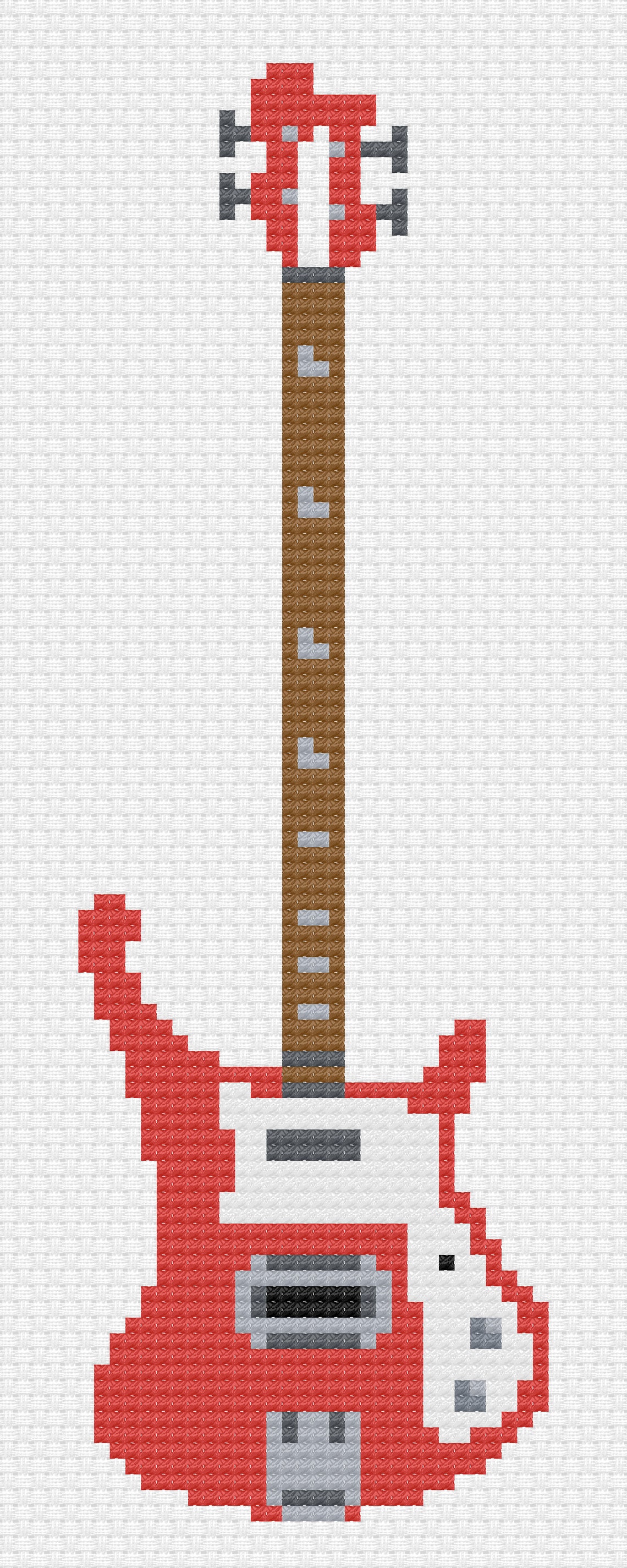 Funky Bass Guitar Cross Stitch Pattern - Etsy