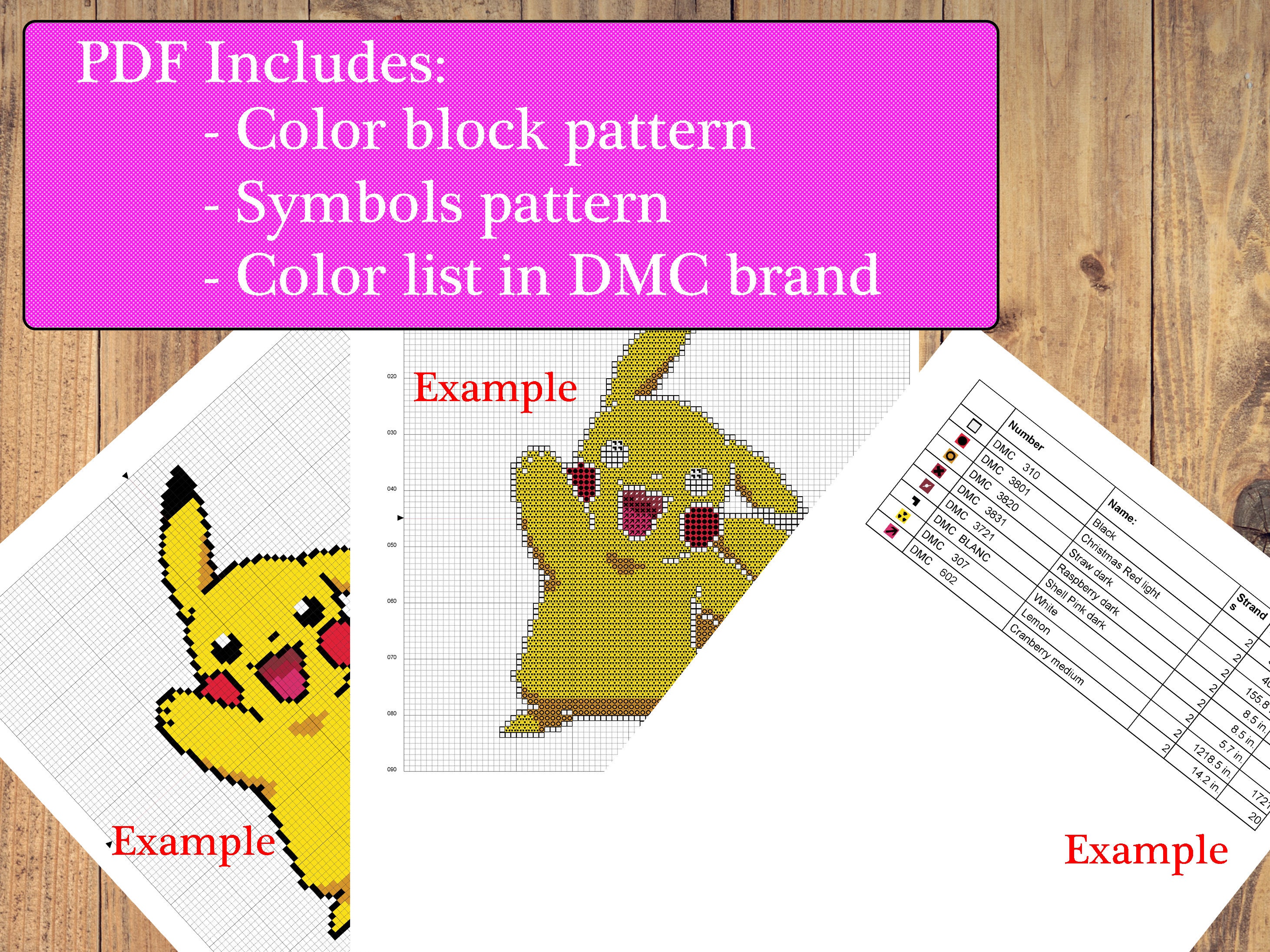 Pikachu Cross Stitch Kit – Mischief