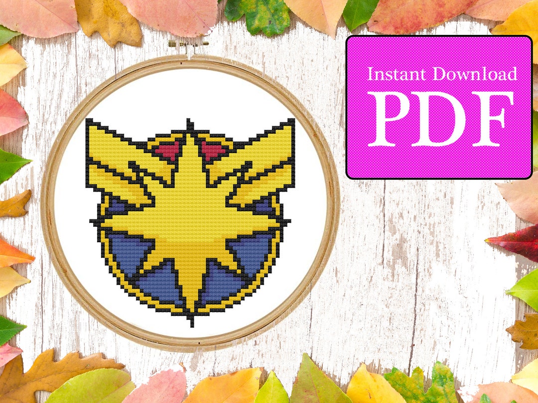 Captain Marvel Logo Cross Stitch Pattern - Etsy