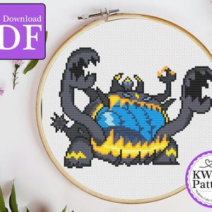 Guzzlord Cross Stitch Pattern