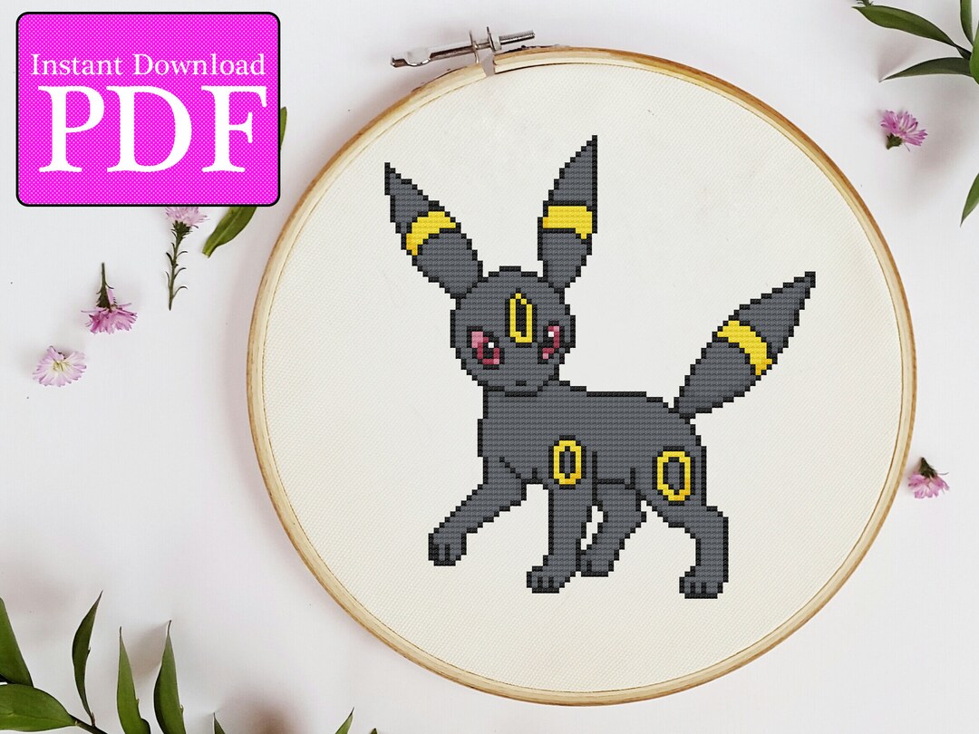 ブラッキーポケモンクロスステッチパターン - Etsy 日本