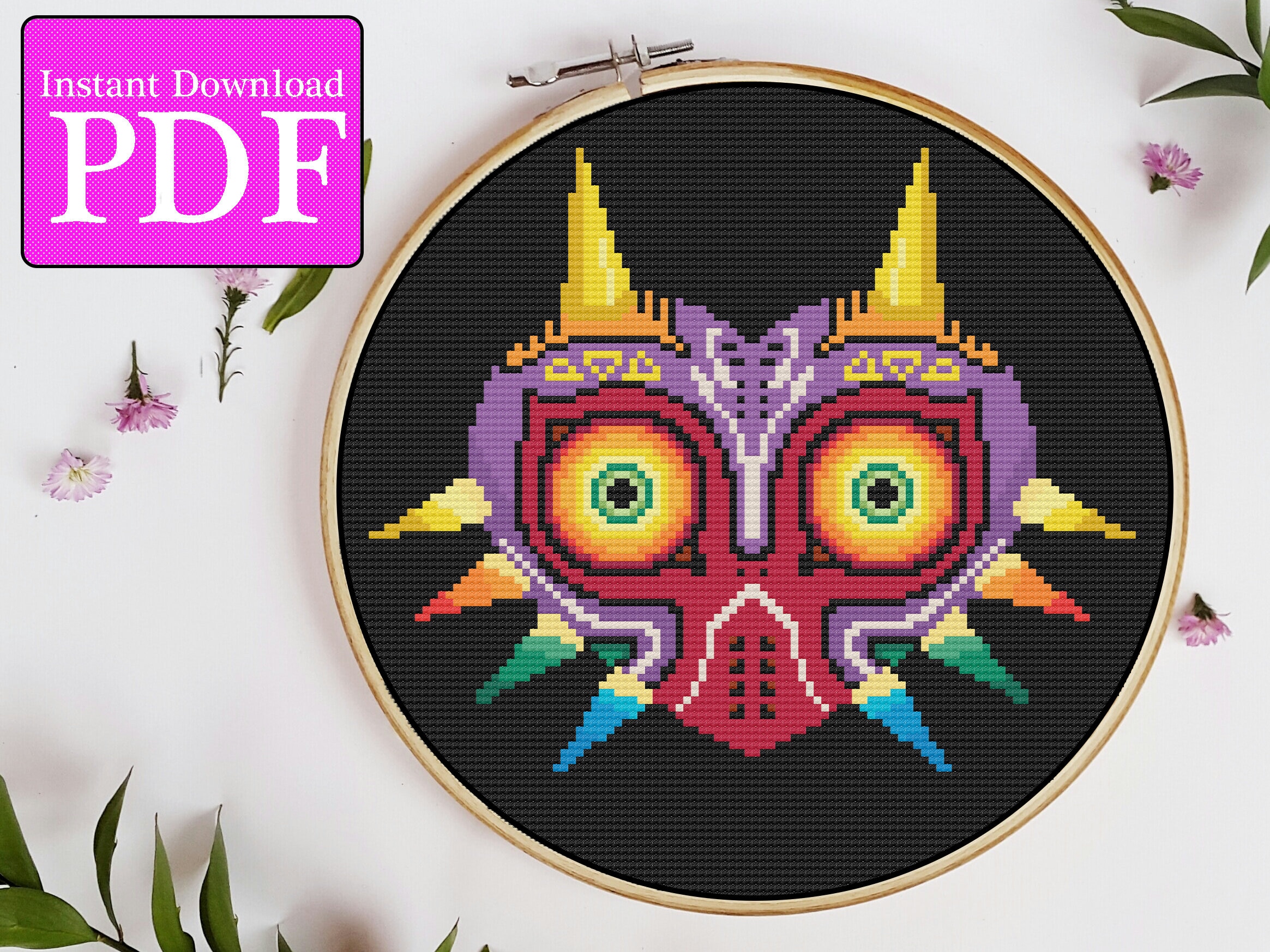 Majora's Mask Inspired Cross Stitch Pattern