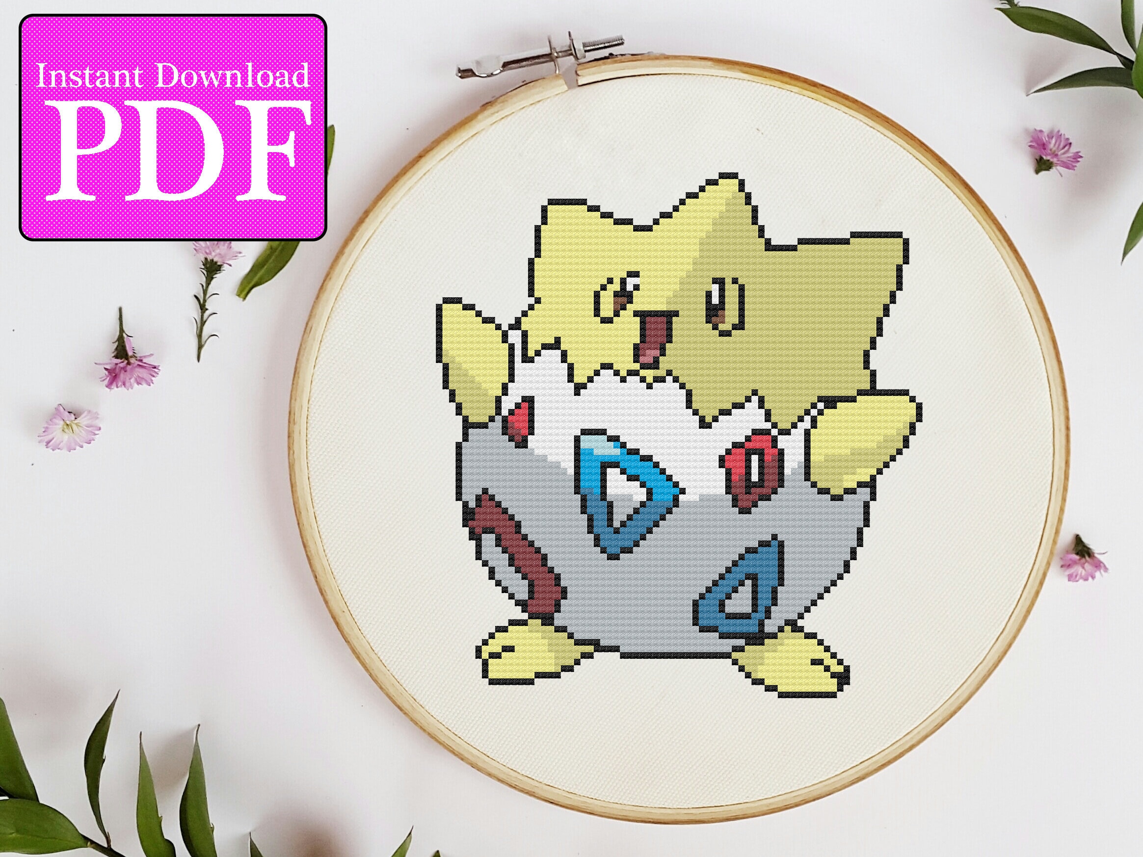 トゲピーポケモンクロスステッチパターン - Etsy 日本 トゲピーポケモンクロスステッチパターン - Etsy 日本