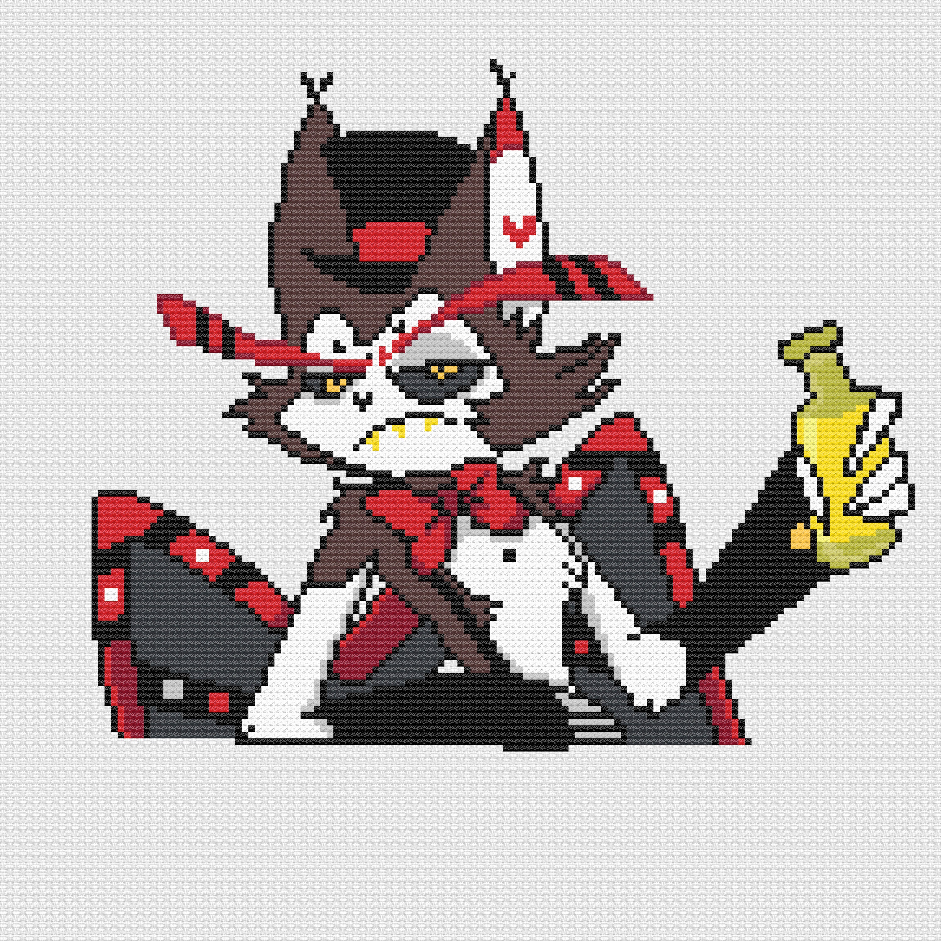 Husk Cross Stitch Pattern | Hazbin Hotel - Etsy