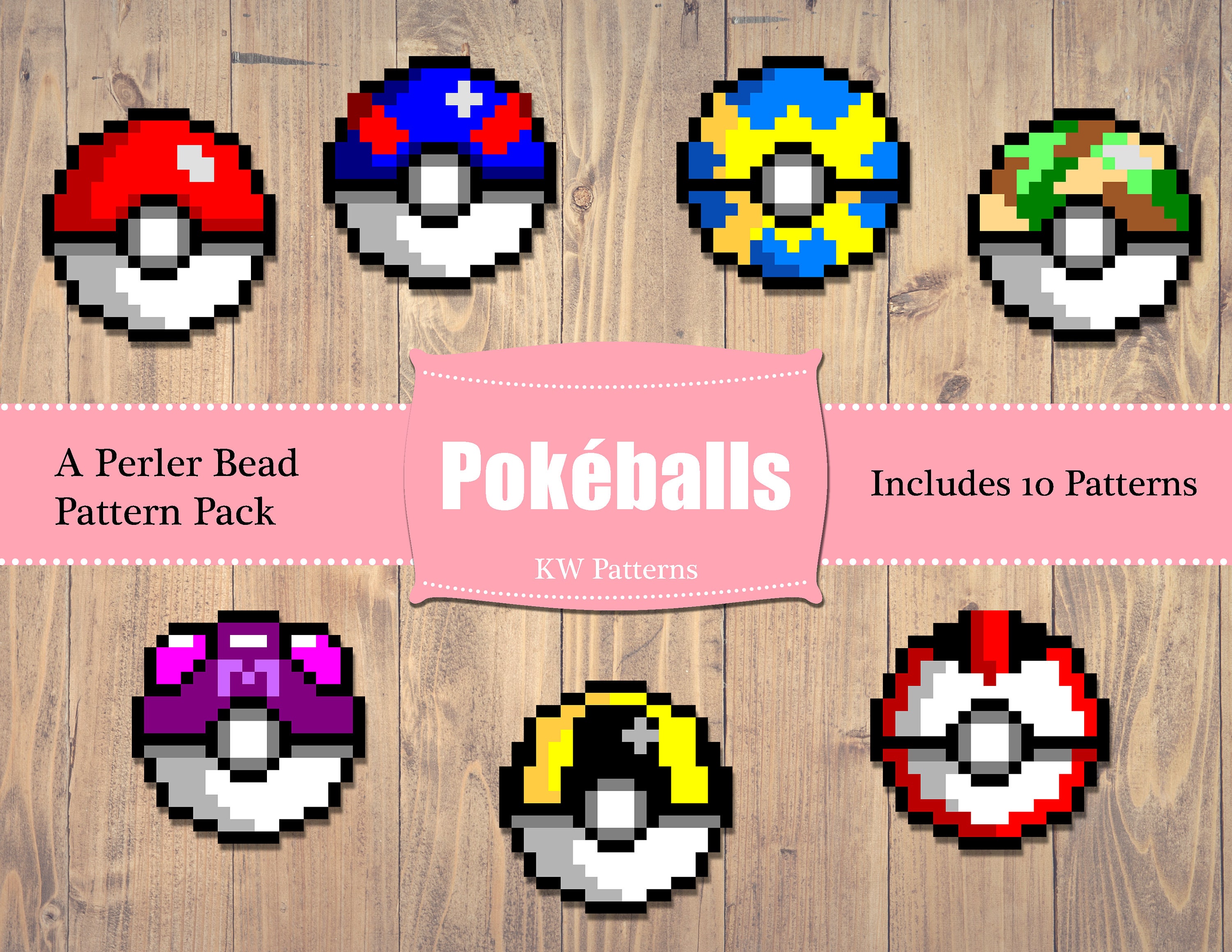 Pokeball Perler Sprites