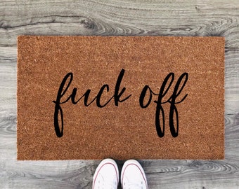 Fuck Off Doormat Etsy