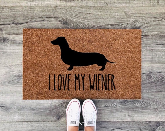 wiener dog doormat