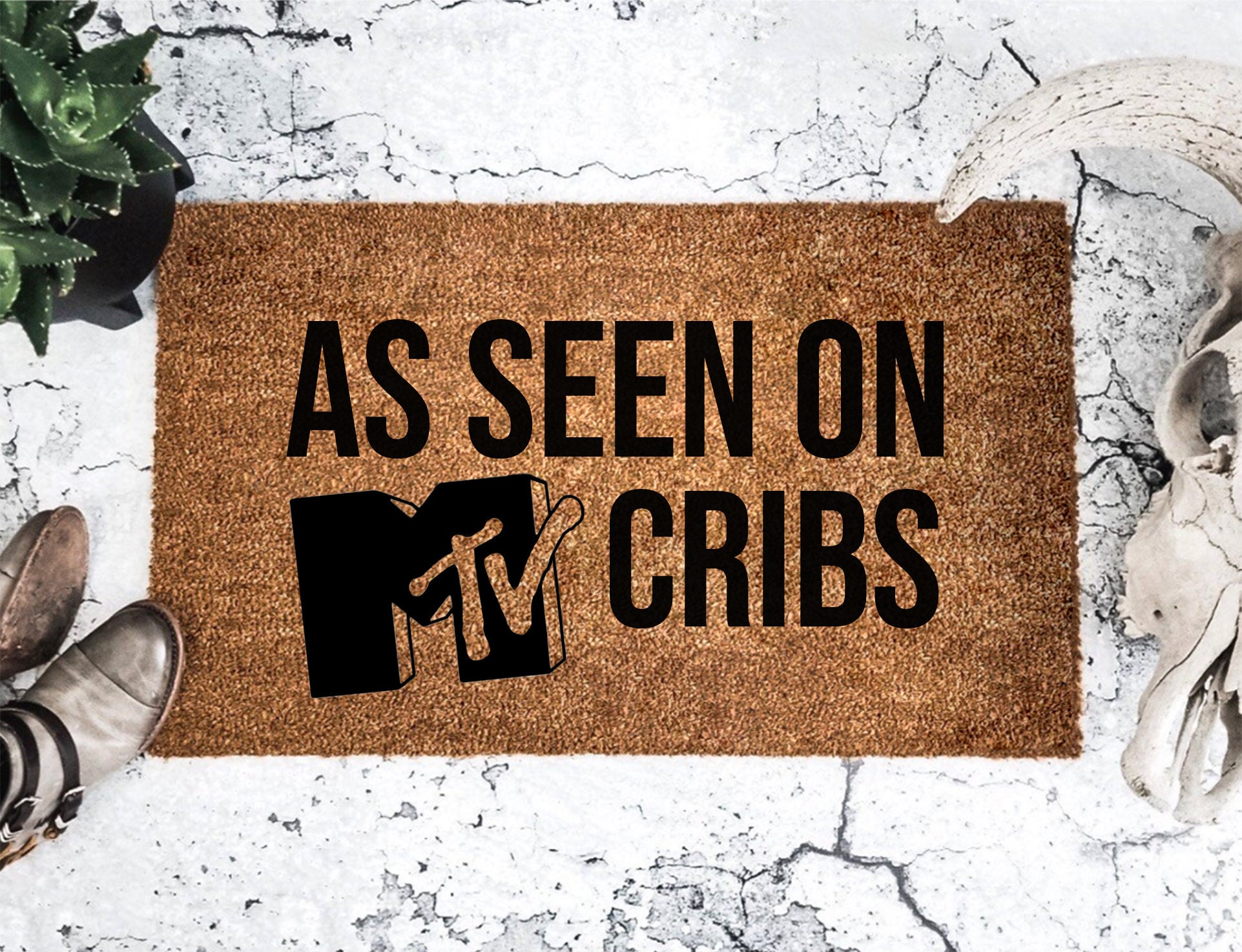 As Seen On MTV Cribs Doormat Etsy