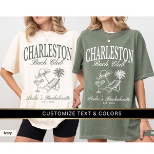 Charleston Bach Club Tshirt | Bachelorette Party, Charleston Bachelorette, Bridal Party Shirts, Bridal Party Gifts, Bachelorette Shirts