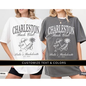 Charleston Bach Club Tshirt | Bachelorette Party, Charleston Bachelorette, Bridal Party Shirts, Bridal Party Gifts, Bachelorette Shirts