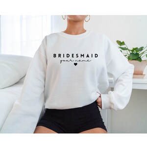 Brautjungfern Sweatshirt | Brautjungfern Geschenk | Brautparty Geschenke | Brautjungfer | Brautjungfer Sweatshirt | Crewneck Sweatshirt |