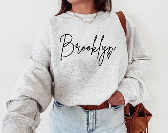 Brooklyn Sweatshirt | Brooklyn Gifts | Travel Sweatshirt | Custom City Sweatshirt | Custom Crewneck Sweatshirt | New York Sweater | NYC |