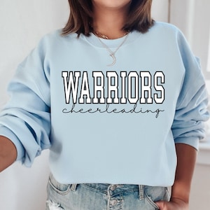 Custom Cheer Sweatshirt | Cheerleading Sweatshirt, Team Mascot, Cheer Coach, School Spirit, Gift For Cheerleader, Cheer, Crewneck Sweatshirt