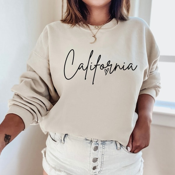 California Sweatshirt | California Gifts | Travel Sweatshirt | Custom City Sweatshirt | California Crewneck | Custom Crewneck Sweatshirt |