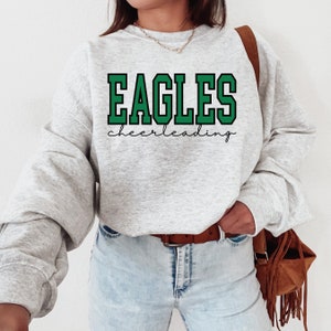 Custom Cheer Sweatshirt | Cheerleading Sweatshirt, Team Mascot, Cheer Coach, School Spirit, Gift For Cheerleader, Cheer, Crewneck Sweatshirt
