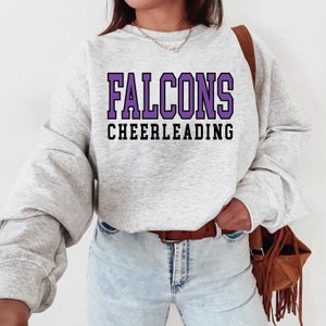 Custom Cheer Sweatshirt | Cheerleading Sweatshirt, Team Mascot, Cheer Coach, School Spirit, Gift For Cheerleader, Cheer, Crewneck Sweatshirt