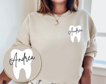 Custom Dental Sweatshirt | Dental Assistant | Crewneck Sweatshirt | Dental Assistant Gifts | Future Dentist | Dental Assistant Sweatshirt |