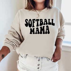 Softball Mama Sweatshirt | Softball Mama | Custom Softball Sweatshirt | Softball Mom Sweatshirt | Game Day Crewneck | Crewneck Sweatshirt |