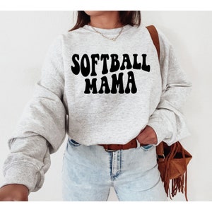 Softball Mama Sweatshirt | Softball Mama | Custom Softball Sweatshirt | Softball Mom Sweatshirt | Game Day Crewneck | Crewneck Sweatshirt |