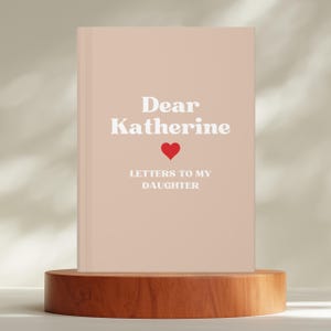Diario personalizado de cartas a mi hija / Diario de tapa dura, regalo personalizado para hija, cuaderno personalizado, diario de recuerdos