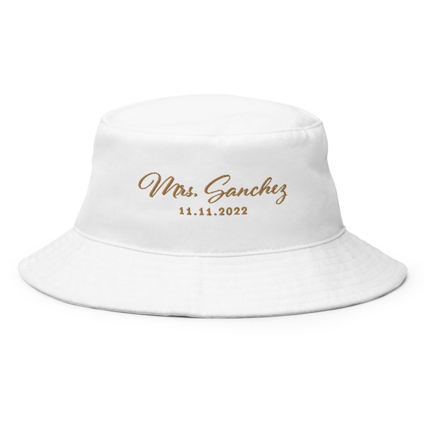 Mrs Custom Bucket Hat Etsy