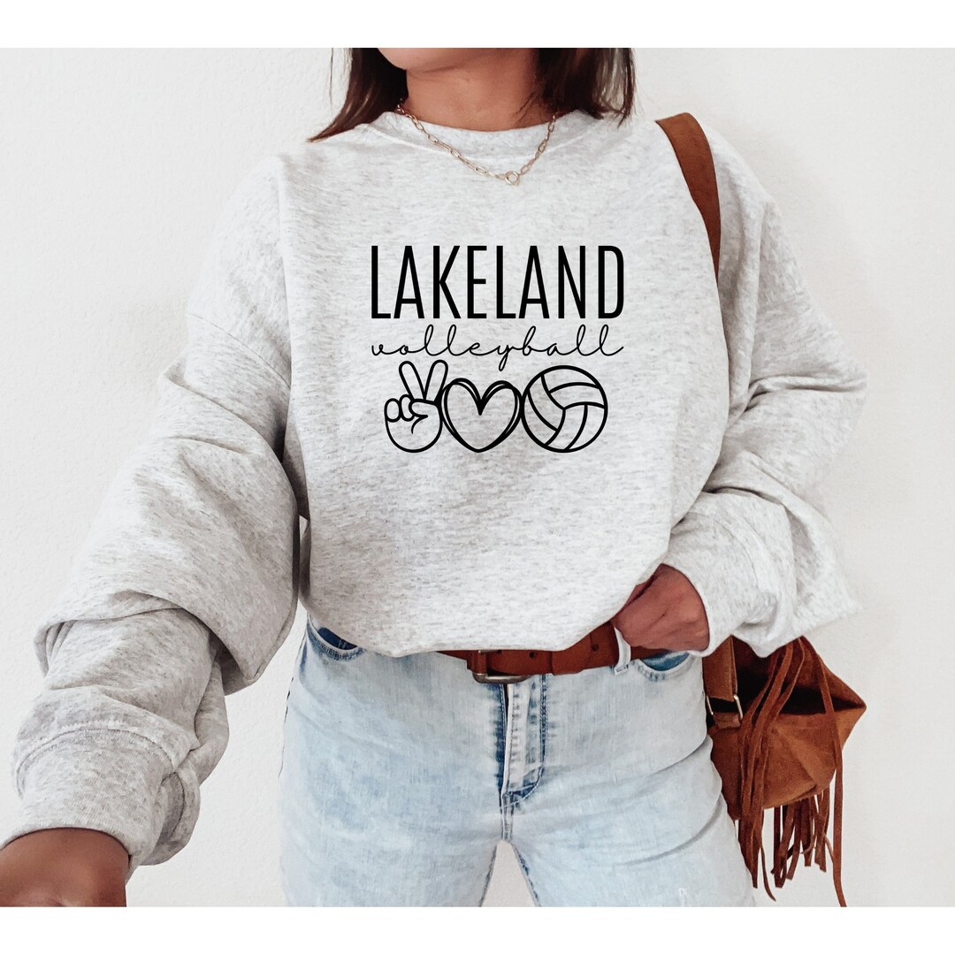 Custom Volleyball Sweatshirt Volleyball Sweater Volleyball Gifts