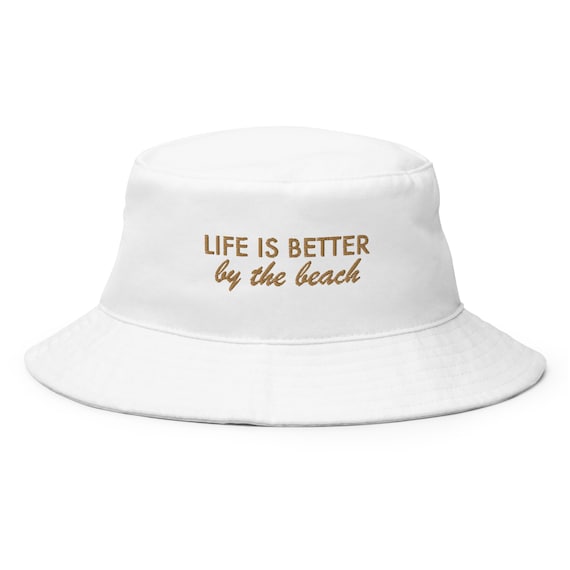 Life's Better at the Beach Bucket Hat Bucket Hat Beach Vibes Summer Summer  Hat Embroidered Hat Personalized Gift Custom Hat -  Canada