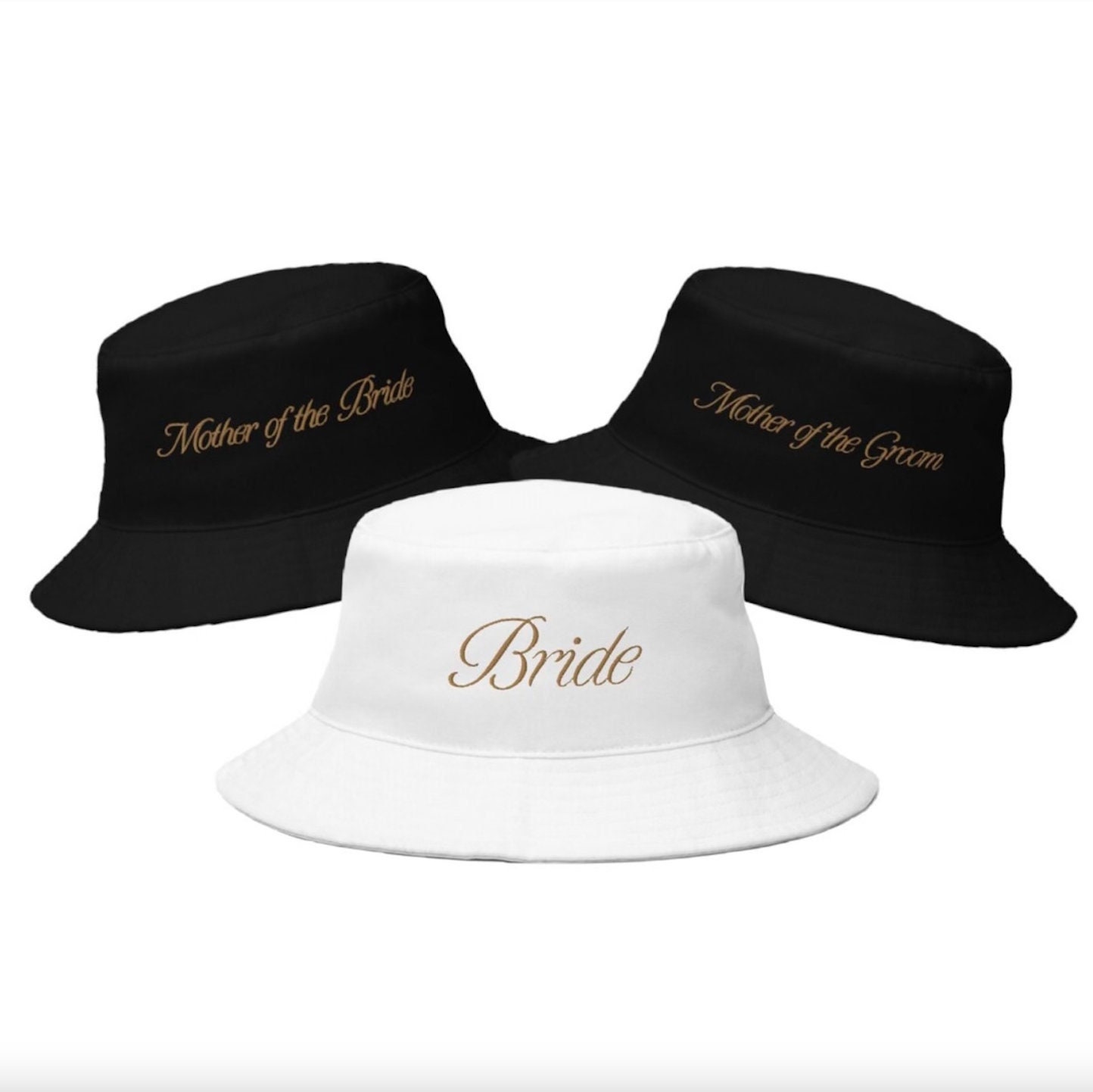 Bridal Party Bucket Hats Matching 