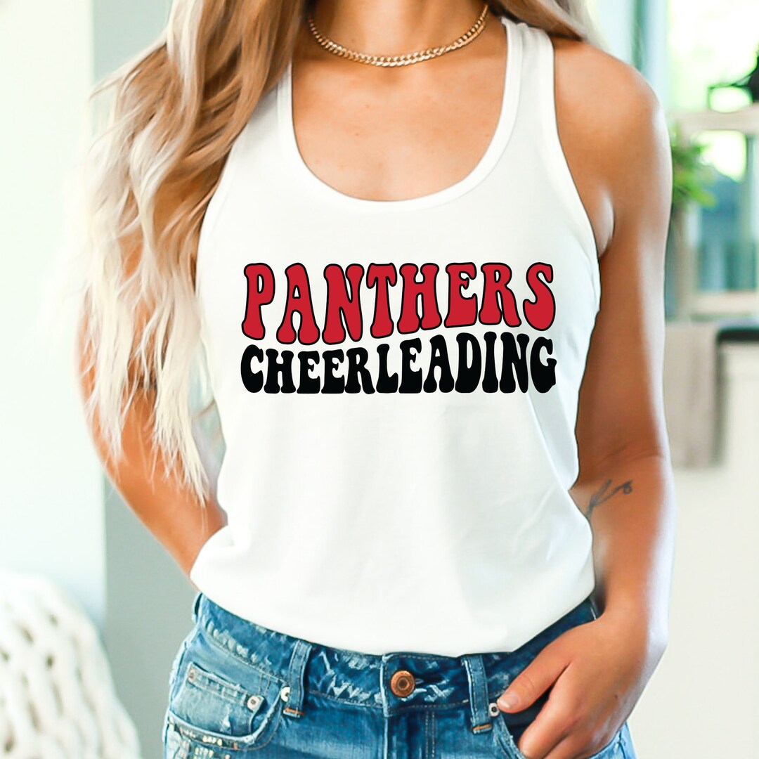 Custom Cheer Tank | Cheerleading Shirts, Team Mascot, Cheer Coach ...