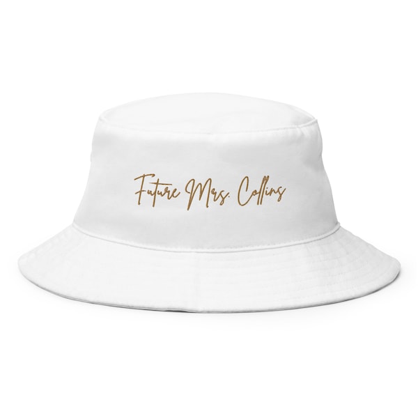 Custom Future Mrs Bucket Hat | Future Mrs | Bride Hat | Custom Hat | Embroidered Hat | Engagement Gift | Bride Gifts | Newlywed Gifts |