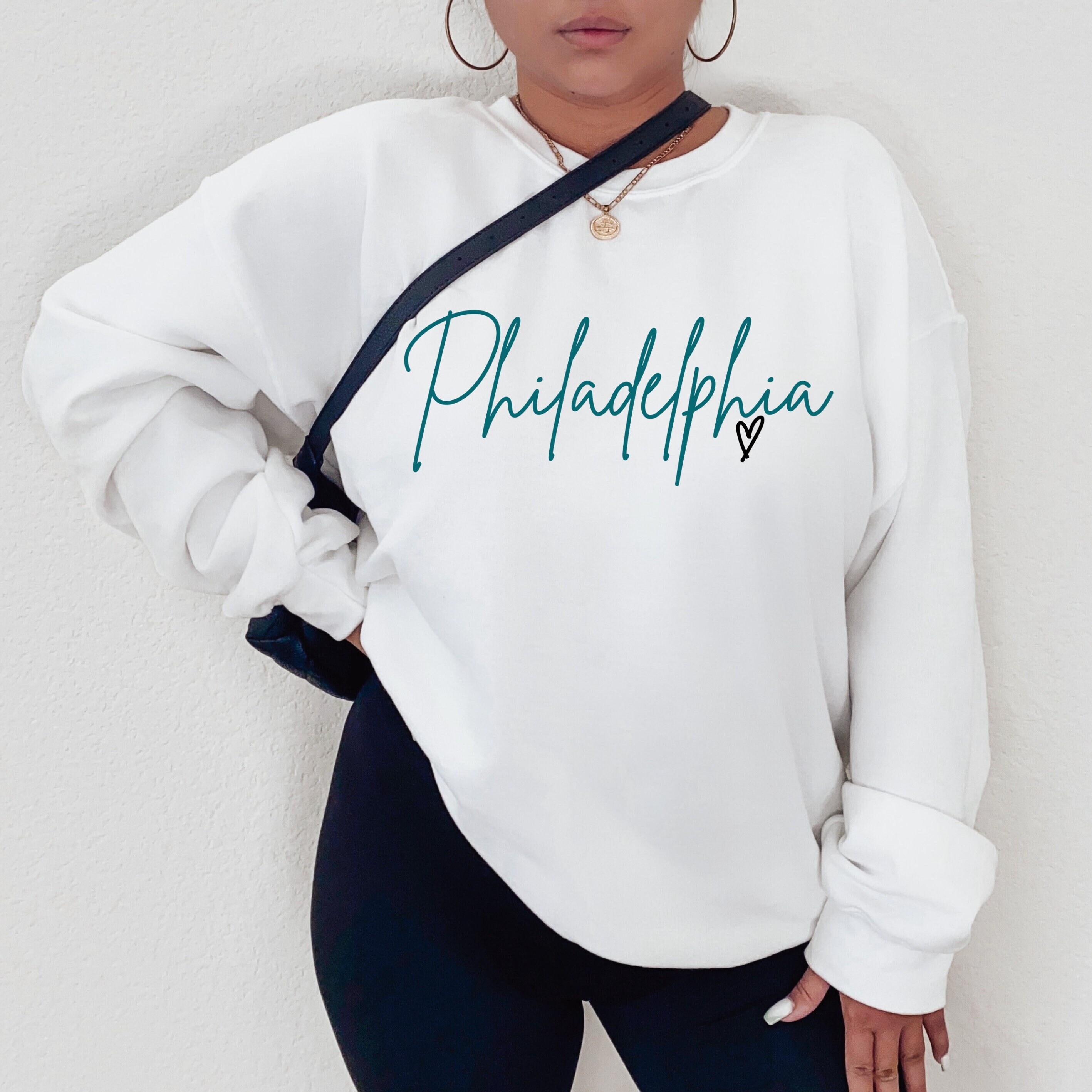 Felpa Philadelphia / Calcio Philadelphia, Maglia da calcio, Felpa da calcio, Regalo fan Philadelphia, Felpa girocollo personalizzata