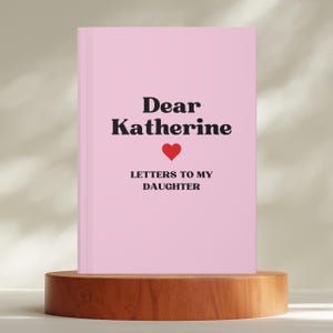 Diario personalizado de cartas a mi hija / Diario de tapa dura, regalo personalizado para hija, cuaderno personalizado, diario de recuerdos