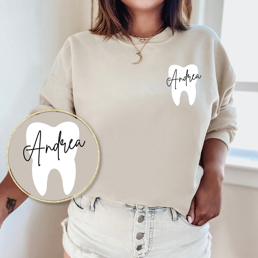 Custom Dental Sweatshirt Dental Assistant Crewneck Etsy