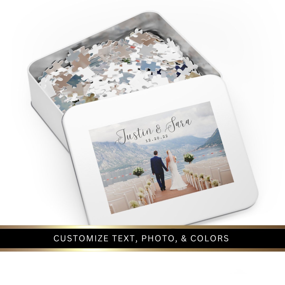 Custom Jigsaw Puzzle Personalized Wedding Gift, Custom Photo Puzzle