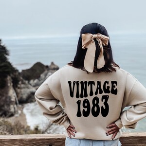Sweat à Capuche 40 Ans Vintage - Novembre 1985 - Cadeau Anniversaire Homme/femme - Style Rétro Et Personnalisé