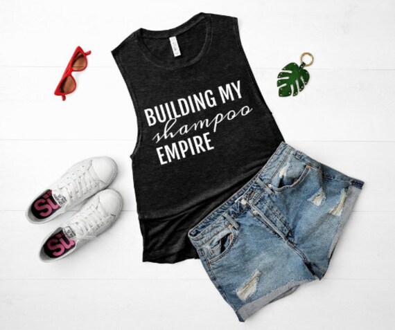Building My Shampoo Empire Unisex Tank Monat Shirts - Main Image