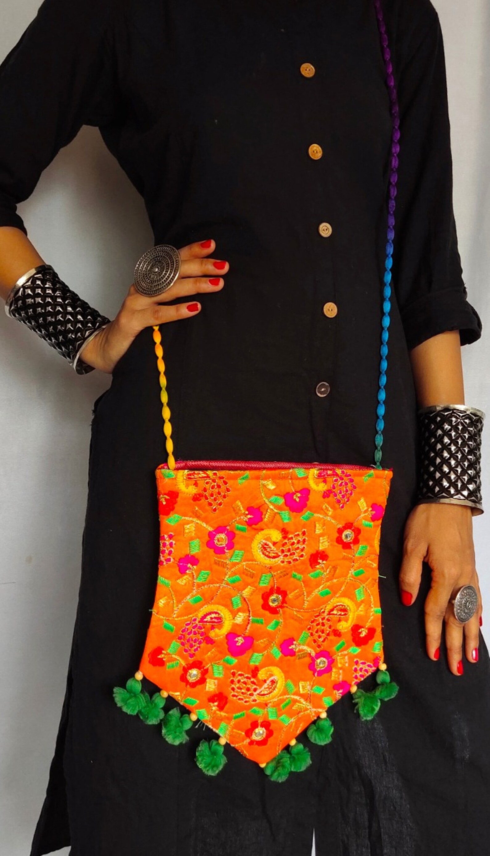 Mix Lot Gujarati Crossbody Bagindian Traditional Sling Etsy Denmark