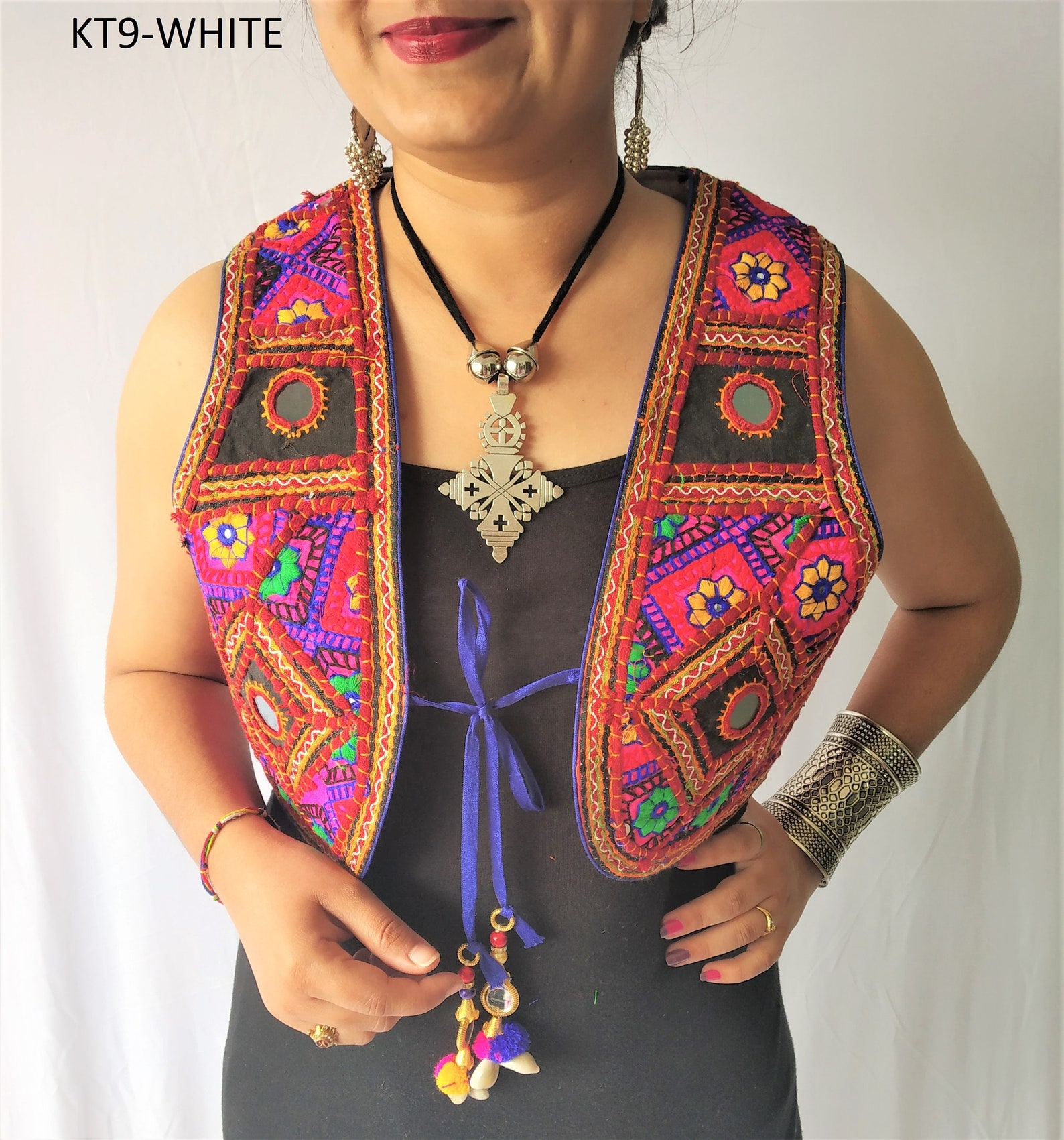 Vintage Kutch Embroidered KotijacketOriginal Mirror Work Etsy