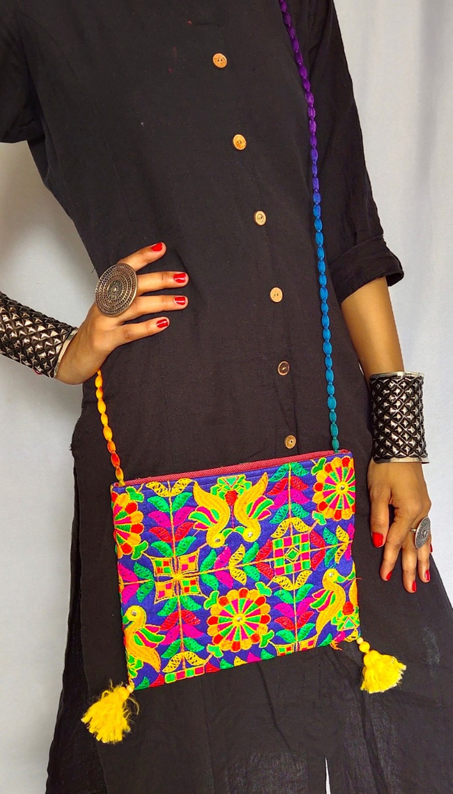 Mix Lot Gujarati Crossbody Bagindian Traditional Sling Etsy Denmark