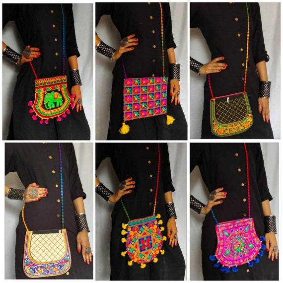 Source Indian Beautiful Handmade Multi Color Vintage Crossbody Bag Amazing  Lot Of Bohemian Sling Bag on malibabacom