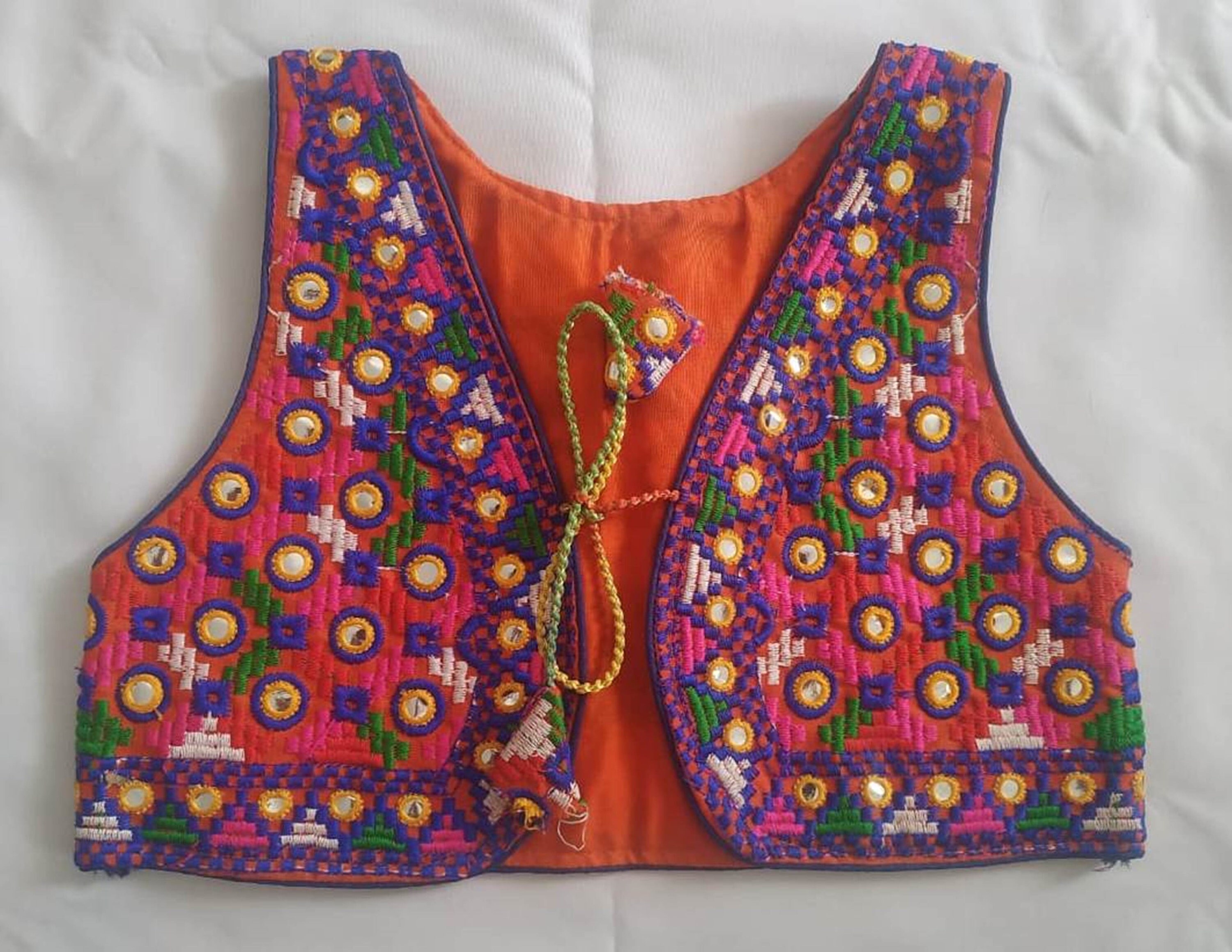 Gujarati Embroidered Long Sleeve JacketIndian Traditional Etsy