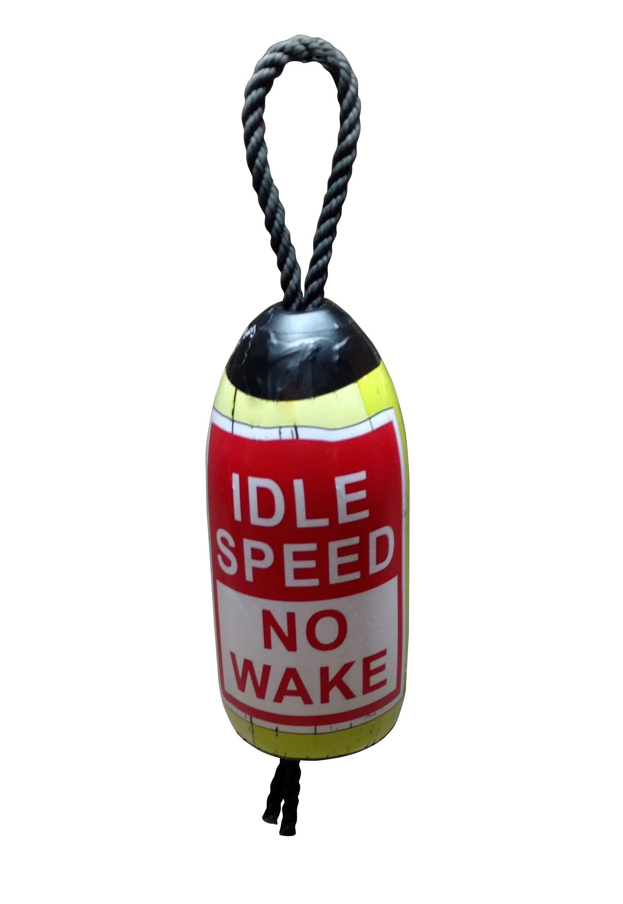 Idle Speed No Wake Red on Yellow Background A Real Maine Etsy UK