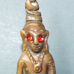 Buddhist Brass Ngan Statue Talisman Amulet Charm Thailand FREE SHIPPING