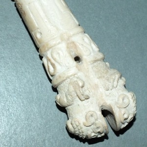 RARE Ancient Persian Bone Amulet Pendant Nice Carving FREE SHIPPING