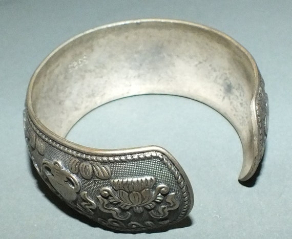 Metal Bracelet with Buddhist Eight Auspicious Sym… - image 5