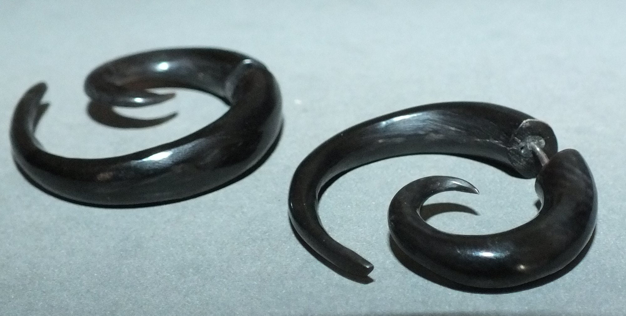 Hand Carved Folk Buffalo Horn Ear Plug From Indonesia FREE Etsy UK