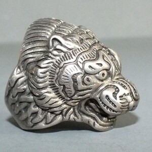 Metal Tiger Amulet Ring Thailand