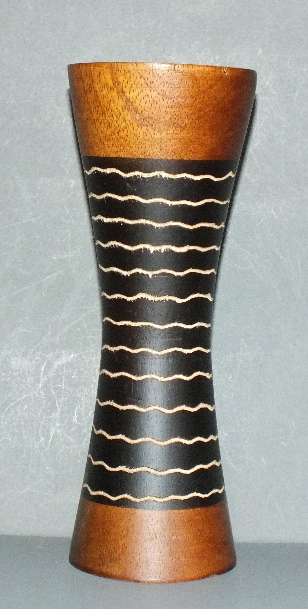 Medium Mango Vase with Lavender Flowers main image 1