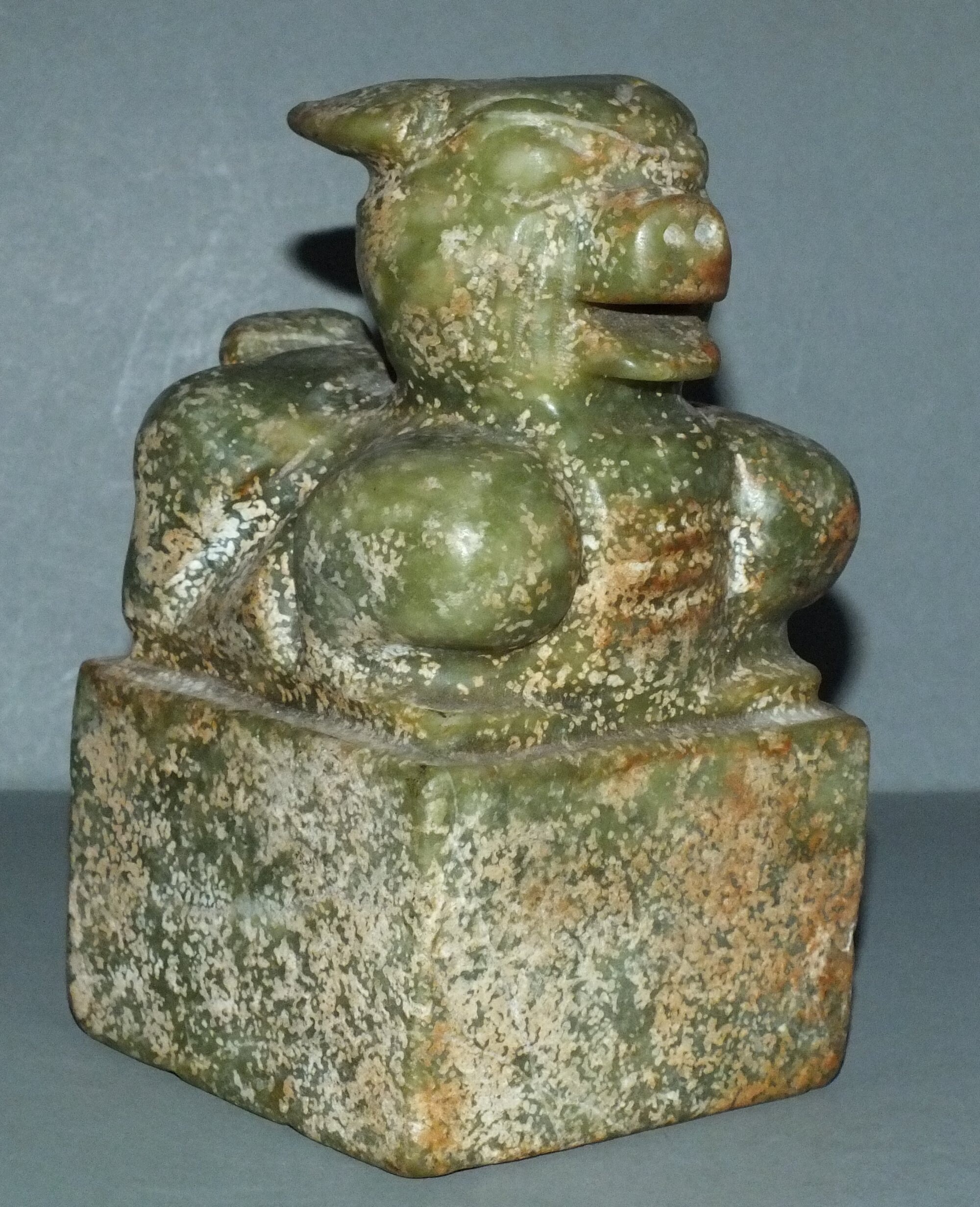 Outstanding Large Old Jade Lion Statue Seal Thailand FREE Etsy